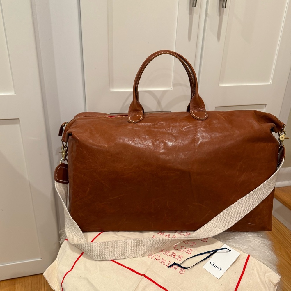 Clare V, Weekender, camel leather - Picture 3 of 16